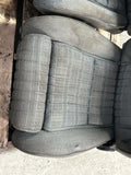 1987-1989 Spec Mustang GT Front Opal Grey Tweed Sport Seats Pair 273