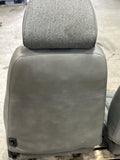 1987-1989 Spec Mustang GT Front Opal Grey Tweed Sport Seats Pair 273