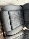 1987-1989 Spec Mustang GT Front Opal Grey Tweed Sport Seats Pair 273