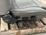 1987-1989 Spec Mustang GT Front Opal Grey Tweed Sport Seats Pair 273