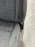1987-1989 Spec Mustang GT Front Opal Grey Tweed Sport Seats Pair 273