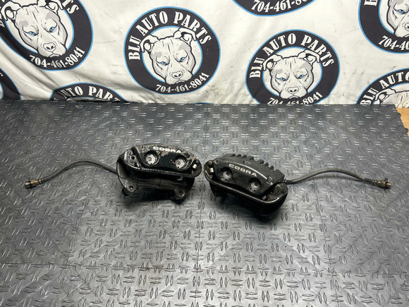 2003-04 Ford Mustang SVT Cobra Front Calipers, Bracket, Lines, & Hardware 273