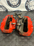 2015-2023 Ford Mustang Base Front Brake Calipers Pair- Painted Comp. Orange 258