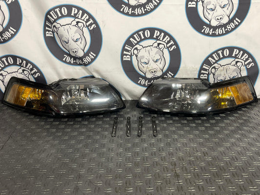 2003-04 Ford Mustang SVT Cobra OEM Headlights Pair LH RH 276