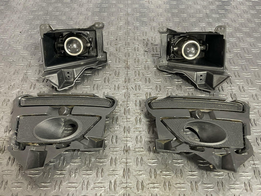 2011-12 Ford Mustang Fog Light Bezels & Fog Lights Pair LH & RH