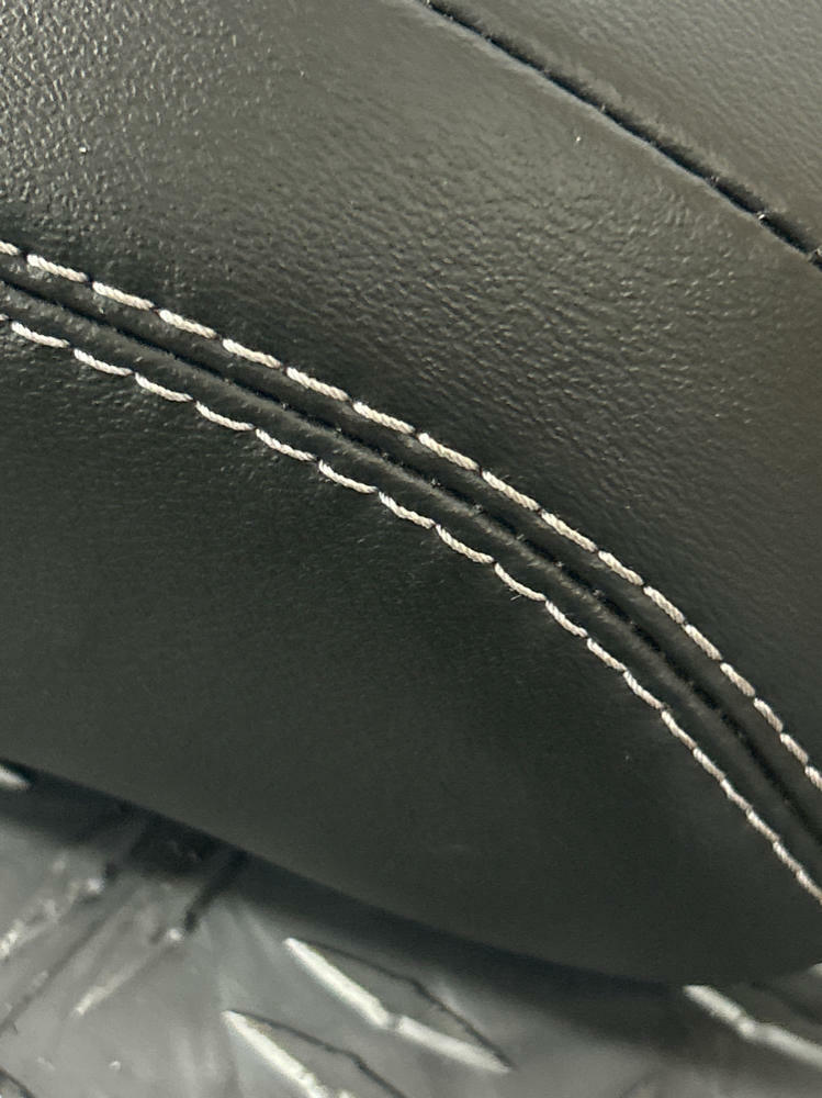 2018-23 Ford Mustang OEM Driver LH Head Rest- Leather, White Stitching 275