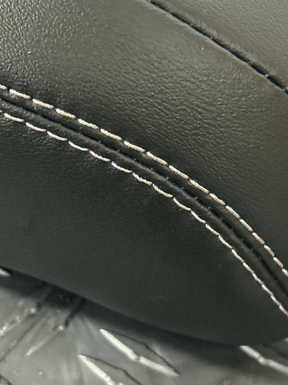 2018-23 Ford Mustang OEM Driver LH Head Rest- Leather, White Stitching 275