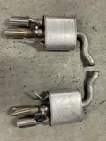 2015-17 Ford Mustang GT OEM Quad Tip Muffler Pair- DAMAGED 261