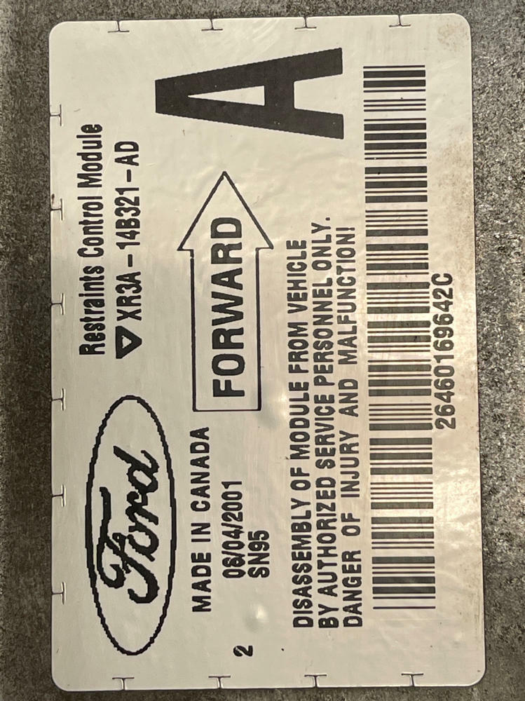 1999-04 Ford Mustang GT "XR3A-14B321-AD" Module 271