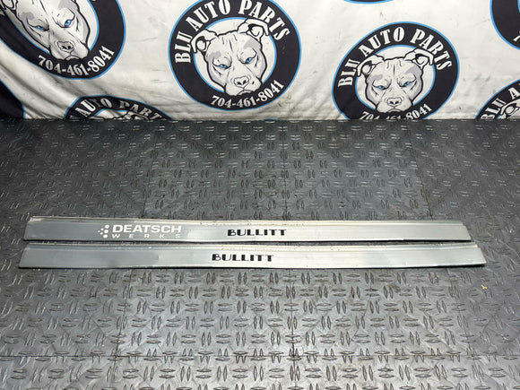 2001 Ford Mustang Bullitt Inner Door Sill Plates/Plaques- Nice Shape for Age 271