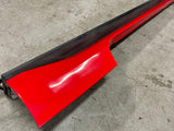 2015-23 Ford Mustang GT Driver LH Side Skirt- Code PQ (Race Red) 262
