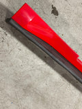 2015-23 Ford Mustang GT Driver LH Side Skirt- Code PQ (Race Red) 262