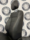 2015-23 Ford Mustang Passenger RH Leather Seat- Whiteish Silver Stitching 262