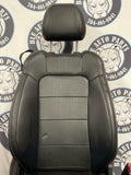 2015-23 Ford Mustang Passenger RH Leather Seat- Whiteish Silver Stitching 262