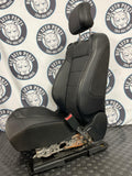 2015-23 Ford Mustang Passenger RH Leather Seat- Whiteish Silver Stitching 262