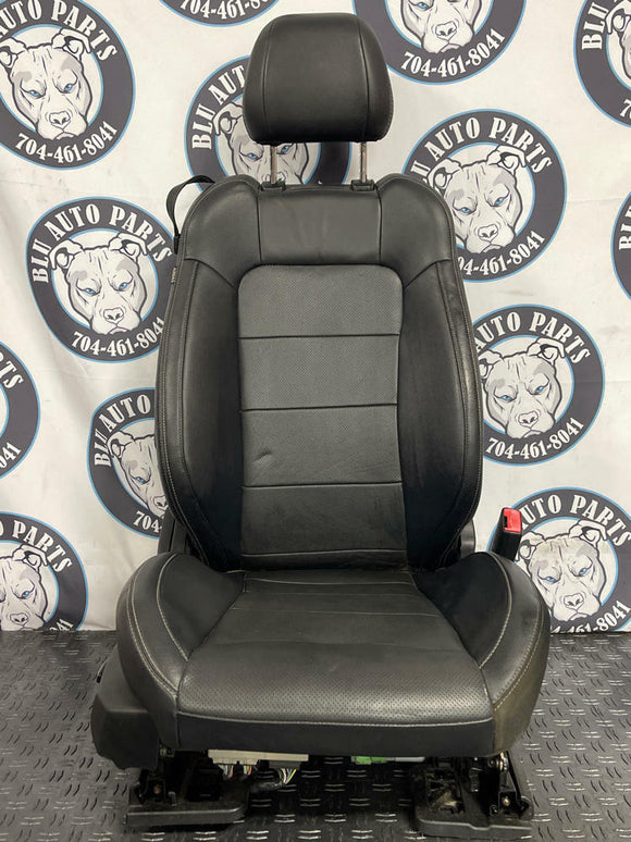 2015-23 Ford Mustang Passenger RH Leather Seat- Whiteish Silver Stitching 262
