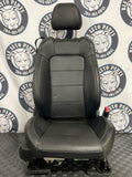 2015-23 Ford Mustang Passenger RH Leather Seat- Whiteish Silver Stitching 262