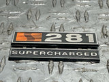 2001 Ford Mustang Saleen S281 Supercharged Trunk Badges 17K Miles 277