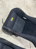 OMP WRC VTR Hard Back Racing Bucket Seats Pair- w/ Rails 277