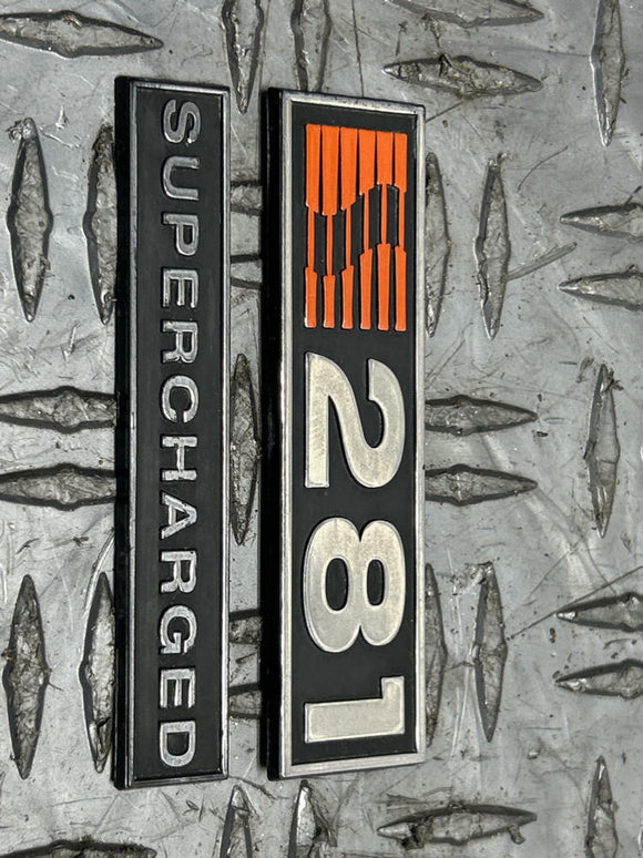 2001 Ford Mustang Saleen S281 Supercharged Trunk Badges 17K Miles 277