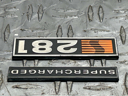 2001 Ford Mustang Saleen S281 Supercharged Trunk Badges 17K Miles 277
