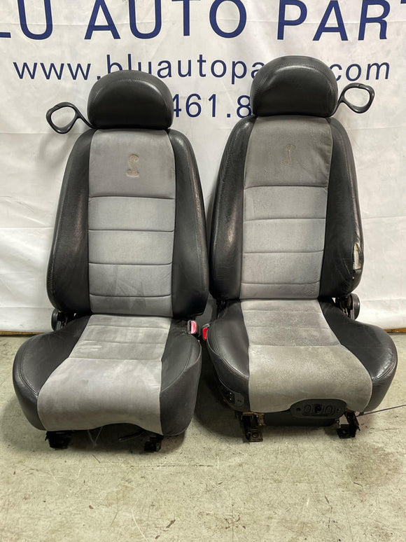 2003-04 Ford Mustang SVT Cobra OEM Front Seat Pair- Med. Graphite, SEE DESC. 283