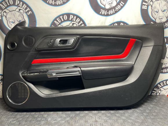 2015-23 Ford Mustang GT Passenger RH Leather Door Panel Show Stopper Red 279