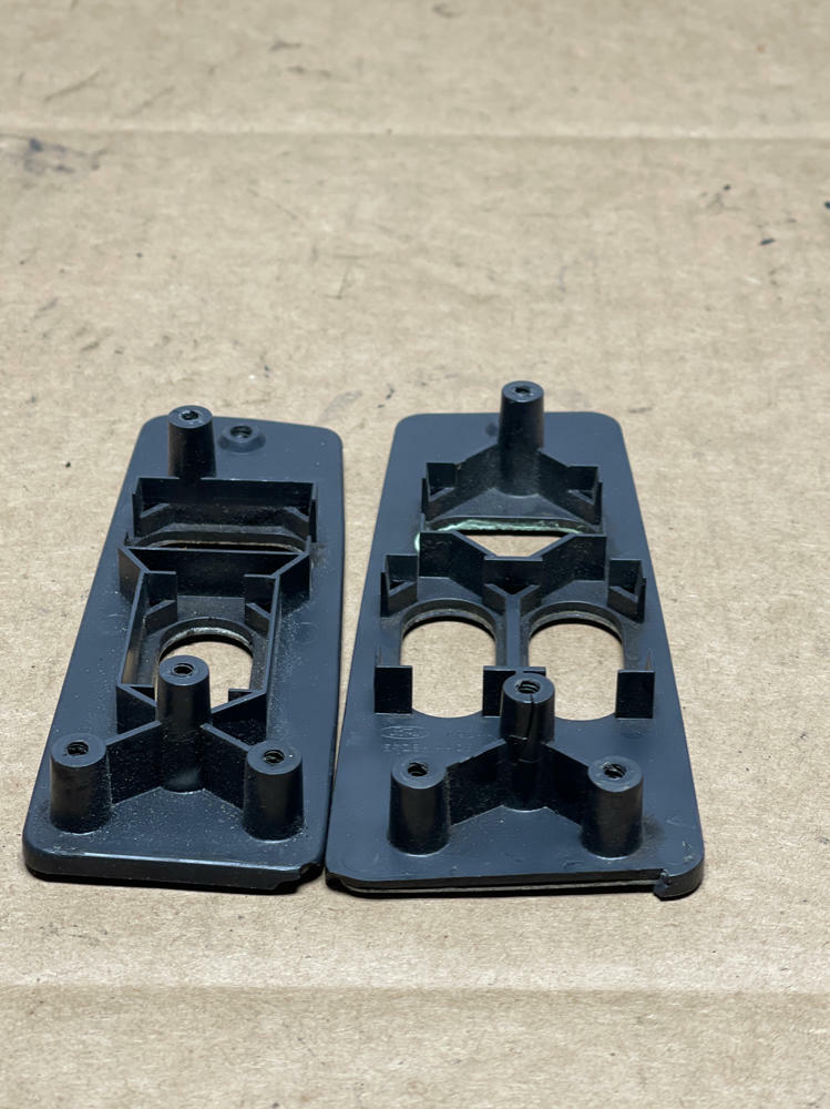 1987-93 Ford Mustang LX Window Switch Trim Bezels Pair 209