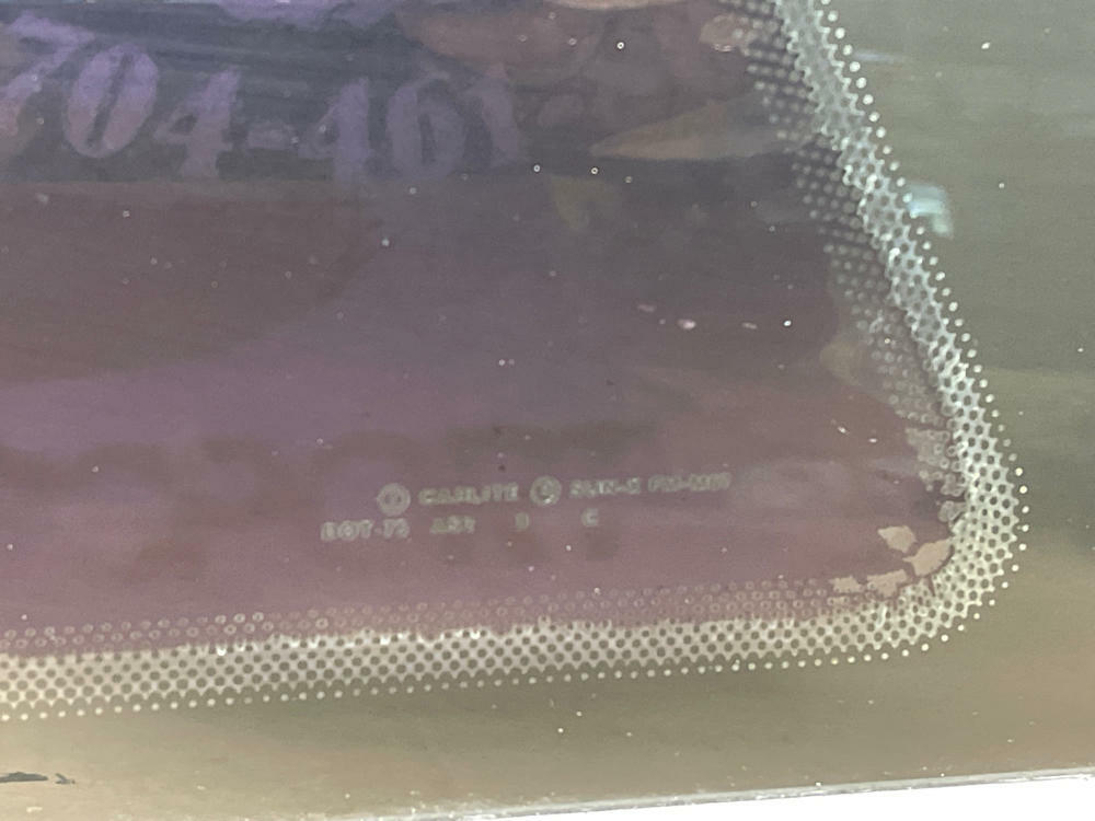 1987-93 Ford Mustang LX Driver LH Notchback Quarterwindow w/ OEM Glass 209