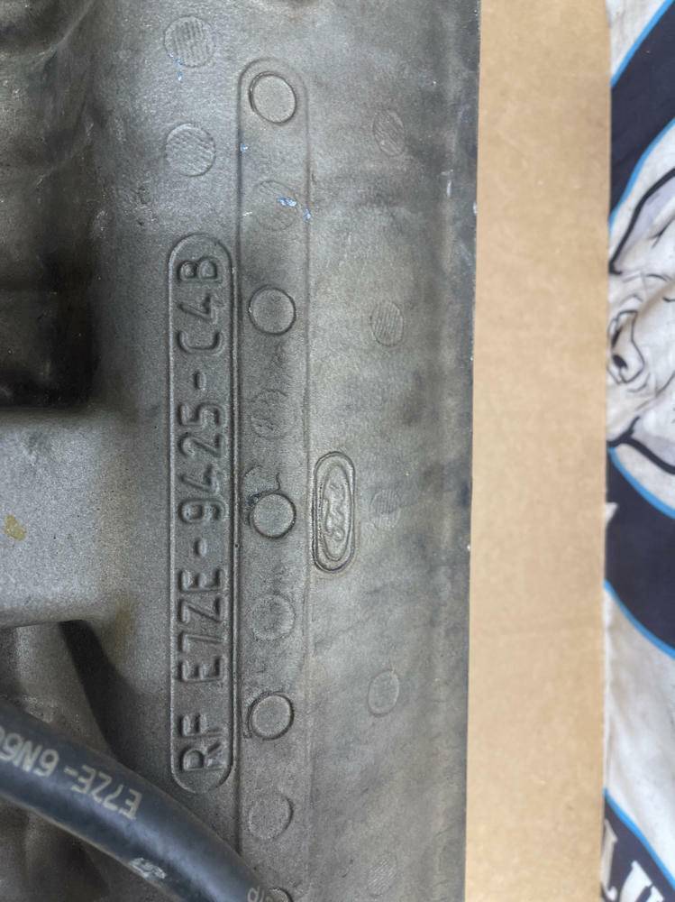 1987-93 Ford Mustang LX 5.0 HO Upper Intake Manifold- Missing Plaque 209
