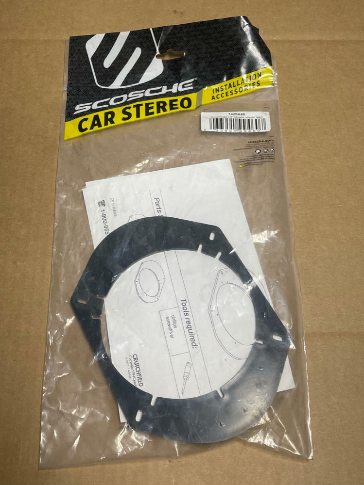 1987-93 Ford Mustang LX Crutchfield 6x8" Speaker Adapter 209