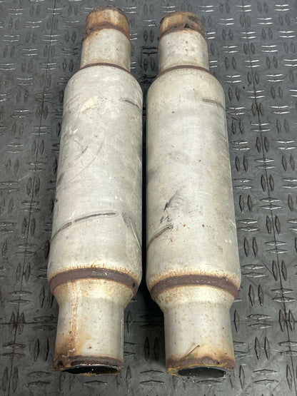 2003-04 Ford Mustang SVT Cobra Aftermarket Resonators Pair- CUT 281