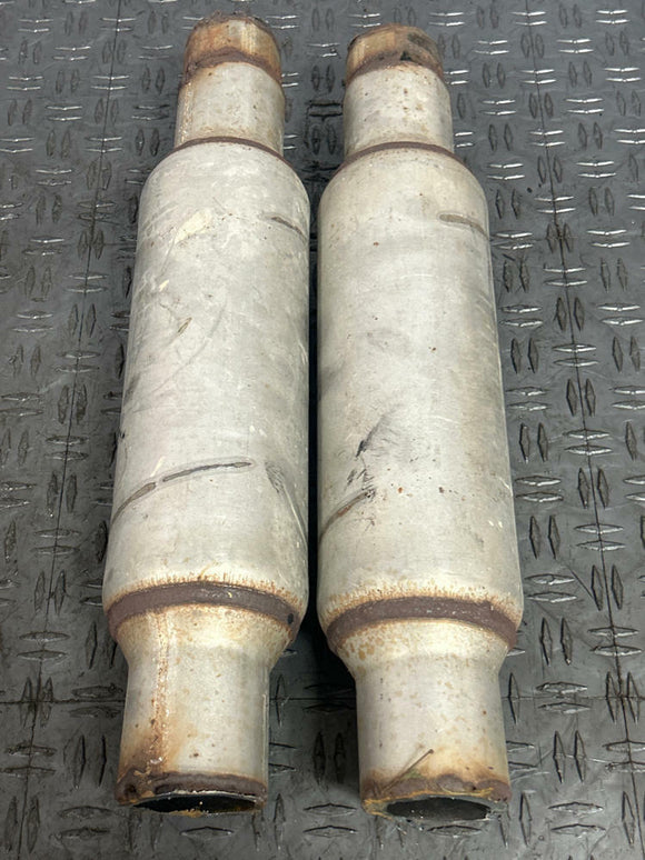 2003-04 Ford Mustang SVT Cobra Aftermarket Resonators Pair- CUT 281