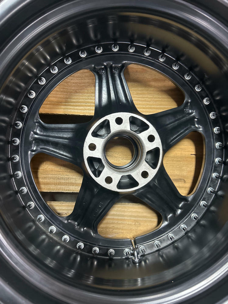 Stern Face II Three Piece Wheels- 17x9.5, Powdercoated Black