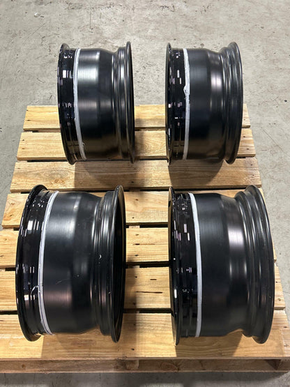 Stern Face II Three Piece Wheels- 17x9.5, Powdercoated Black