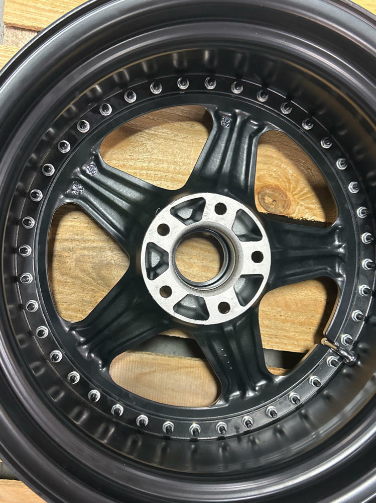 Stern Face II Three Piece Wheels- 17x9.5, Powdercoated Black