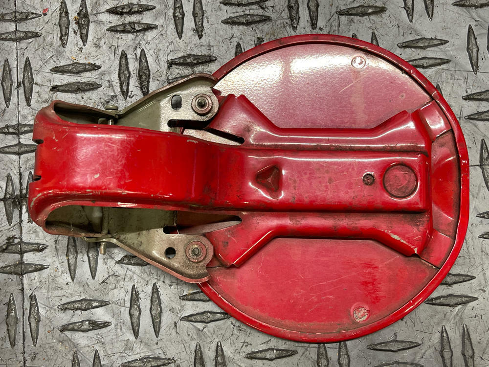 1999-04 Ford Mustang OEM Fuel Door- Torch Red (Code D3) 285