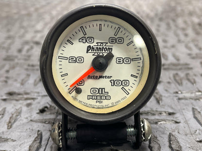 AutoMeter Phantom II Oil Pressure Gauge- WhiteFace 285