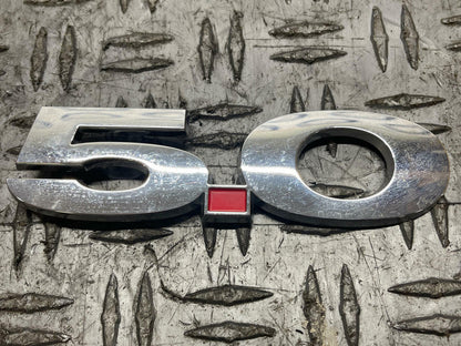 2015-23 Ford Mustang GT 5.0 Fender Badge Pair- CHROME 285