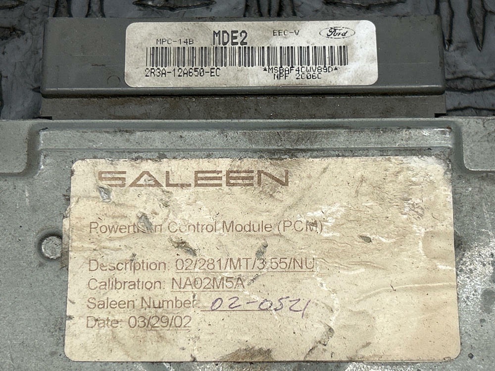2001+ Ford Mustang GT Saleen S281 ECU- Code MDE2 285