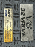 1999-04 Ford Mustang SVT Cobra 4.6 4V Engine Plaques Set- Need Polish 285