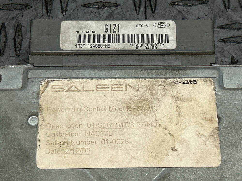 2001+ Ford Mustang GT Saleen S281 ECU- Code GIZ1 285