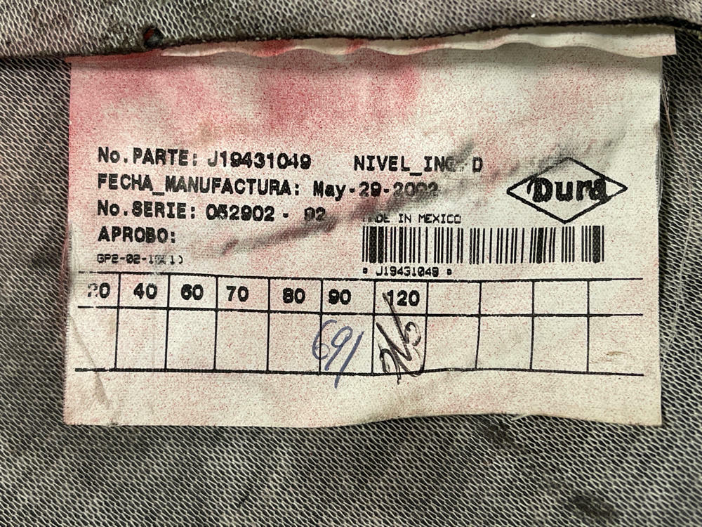 1999-04 Ford Mustang Leather Rear Seat Cover Panel- for CONVERTIBLE 286