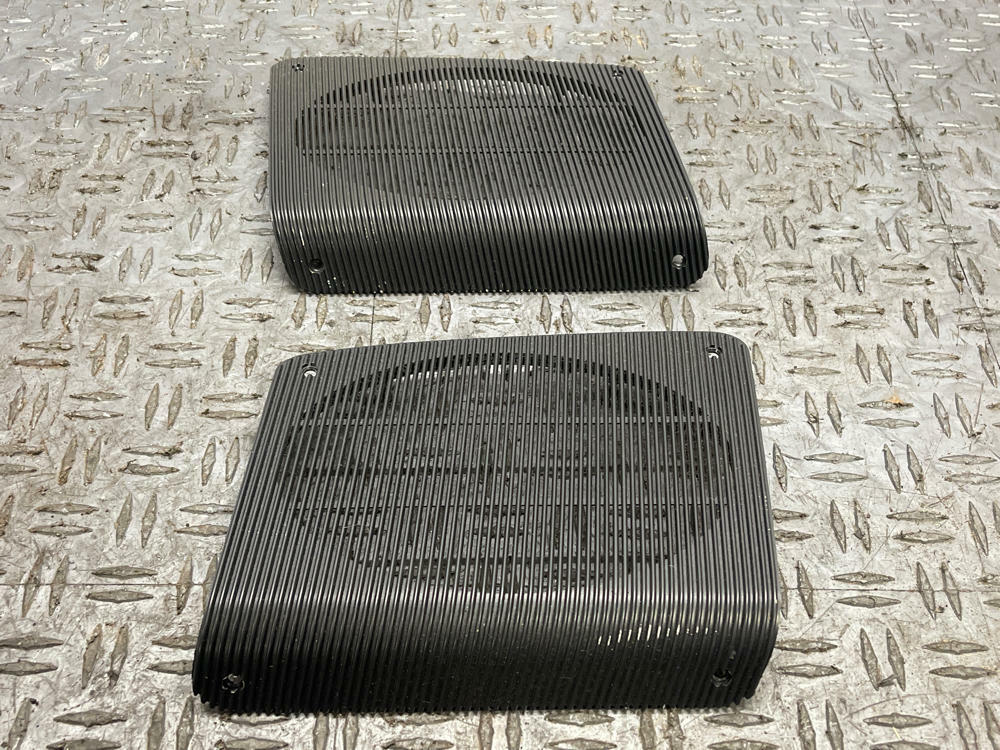 1987-93 Ford Mustang OEM Rear Speaker Grilles- Black, NICE 289