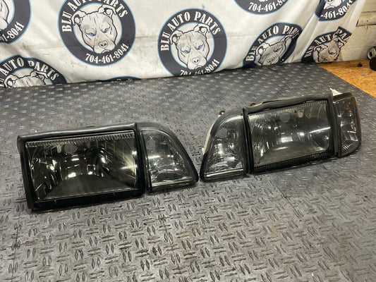 1987-93 Ford Mustang Aftermarket Headlights (5 Pieces, 1 Missing) 117k Miles 289