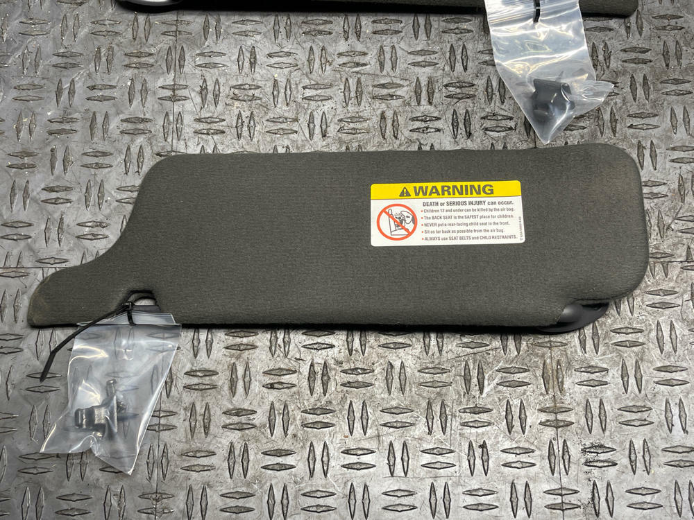 2003-04 Ford Mustang Mach One Coupe Sun Visors Pair- Dark Charcoal 19k Miles 296