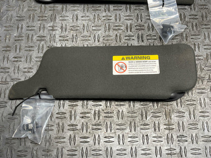 2003-04 Ford Mustang Mach One Coupe Sun Visors Pair- Dark Charcoal 19k Miles 296