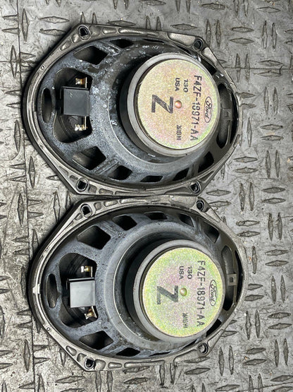 2003-04 Ford Mustang Mach One OEM Front Door Speakers Pair 19k Miles 296