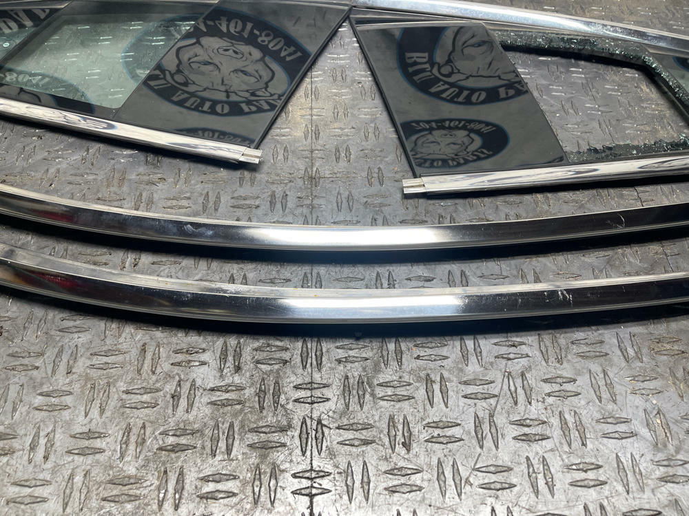 2015-23 Ford Mustang GT 50th Anniversary Quarter Glass & Chrome Trim Set 297