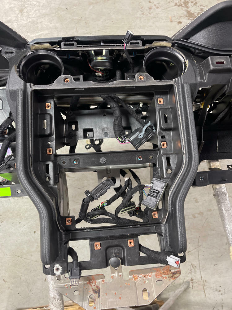 2015-17 Ford Mustang GT PP1 Dash Shell Assembly w/ Harness - White Stitching 297